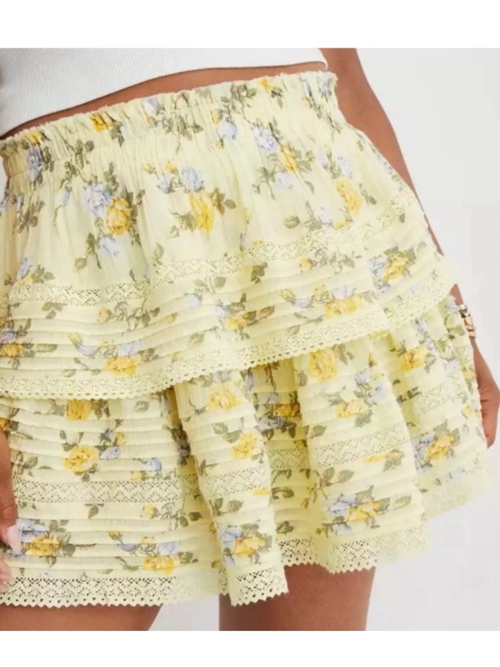 Aerie Rock n Ruffle Mini Skirt